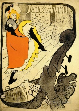  Henri Pintura al %C3%B3leo - Jane Avril postimpresionista Henri de Toulouse Lautrec
